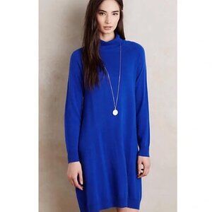 Anthropologie Moth 100% cashmere Turtleneck Sweater Dress: M